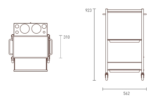 D Galley With Drawer dimensions