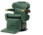 Estetic model with full-flat legrest and upholstered footrest