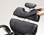 Removable covers for seat, backrest, headrest and arms for all models